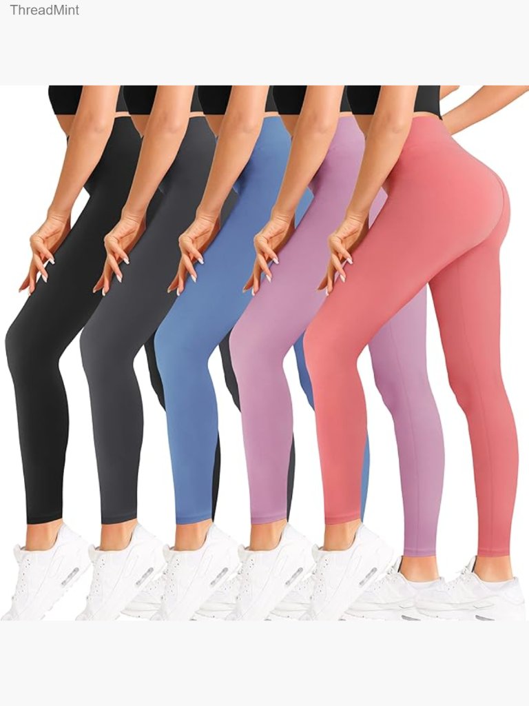 High Waisted Yoga Leggings Ultra Soft Stretch Slim Fit Tummy Control